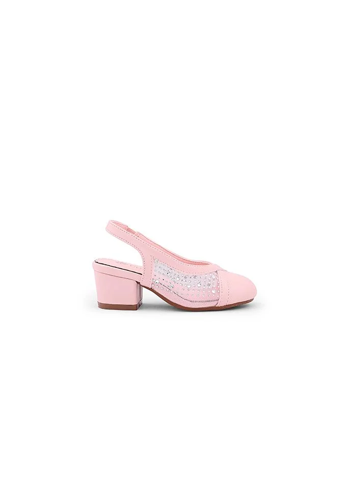 كابلي Girls Block Heel Slingback Heels